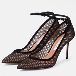 Aquazzura Asha Mesh Pumps